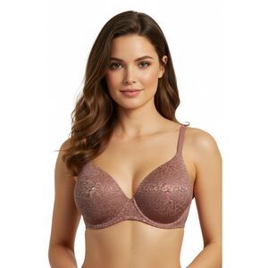 Victoria's Secret Lined Demi Tan Leopard print Bra Size 36D